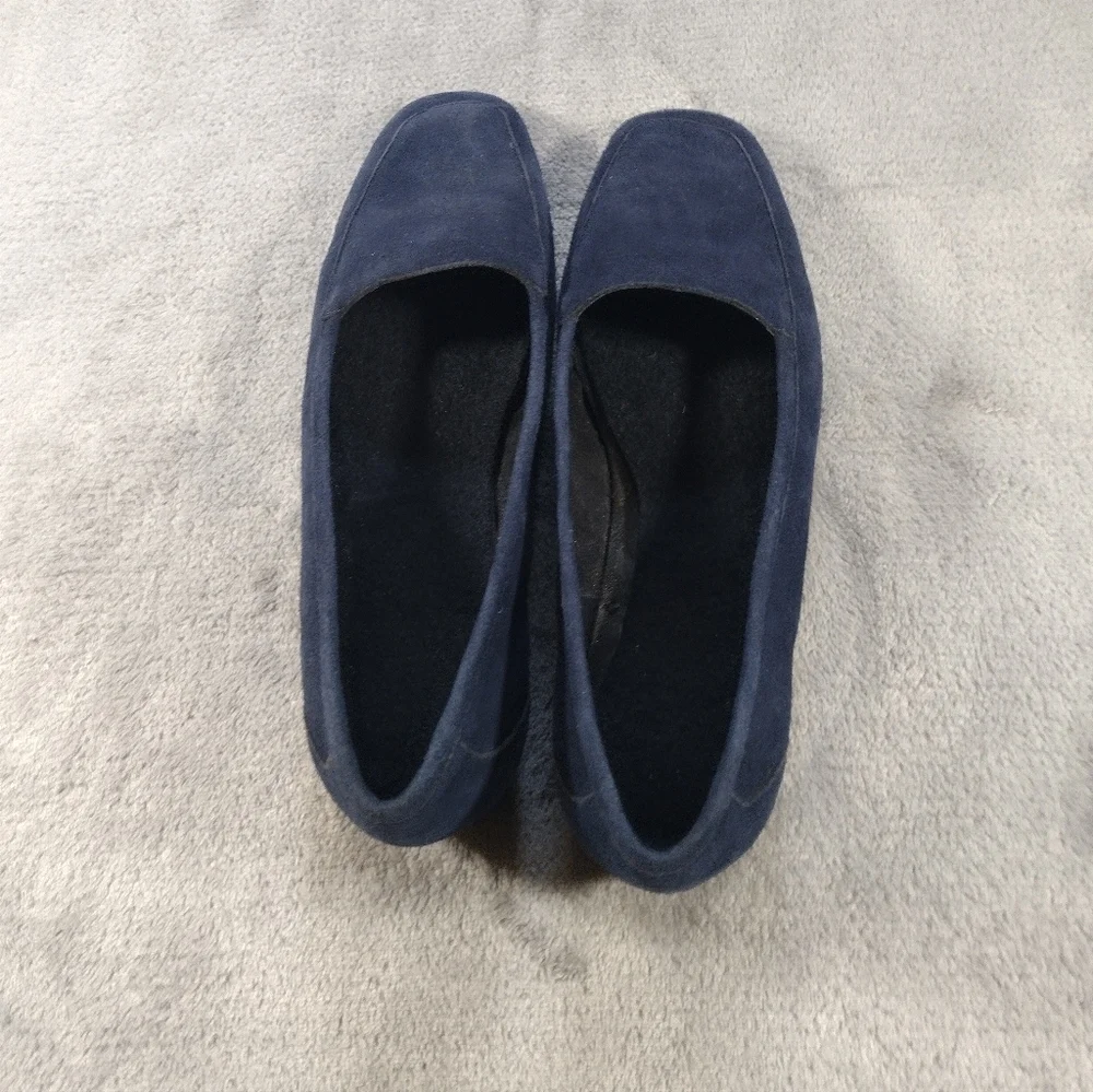 Donald J Pliner Shoes Womens 7.5 M Loafers Casual Comfort Blue Suede Slip On